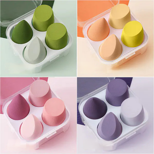 Caja de 4 esponjas de maquillaje