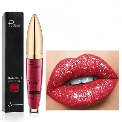 Brillo labial brillante de larga duración