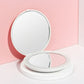 Espejo de maquillaje LED portátil con aumento