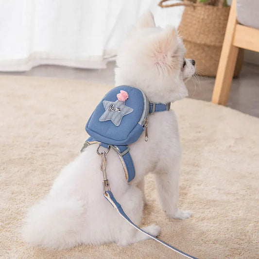Arnés con bolsa para mascotas