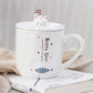 Taza de cerámica con diseño de gato