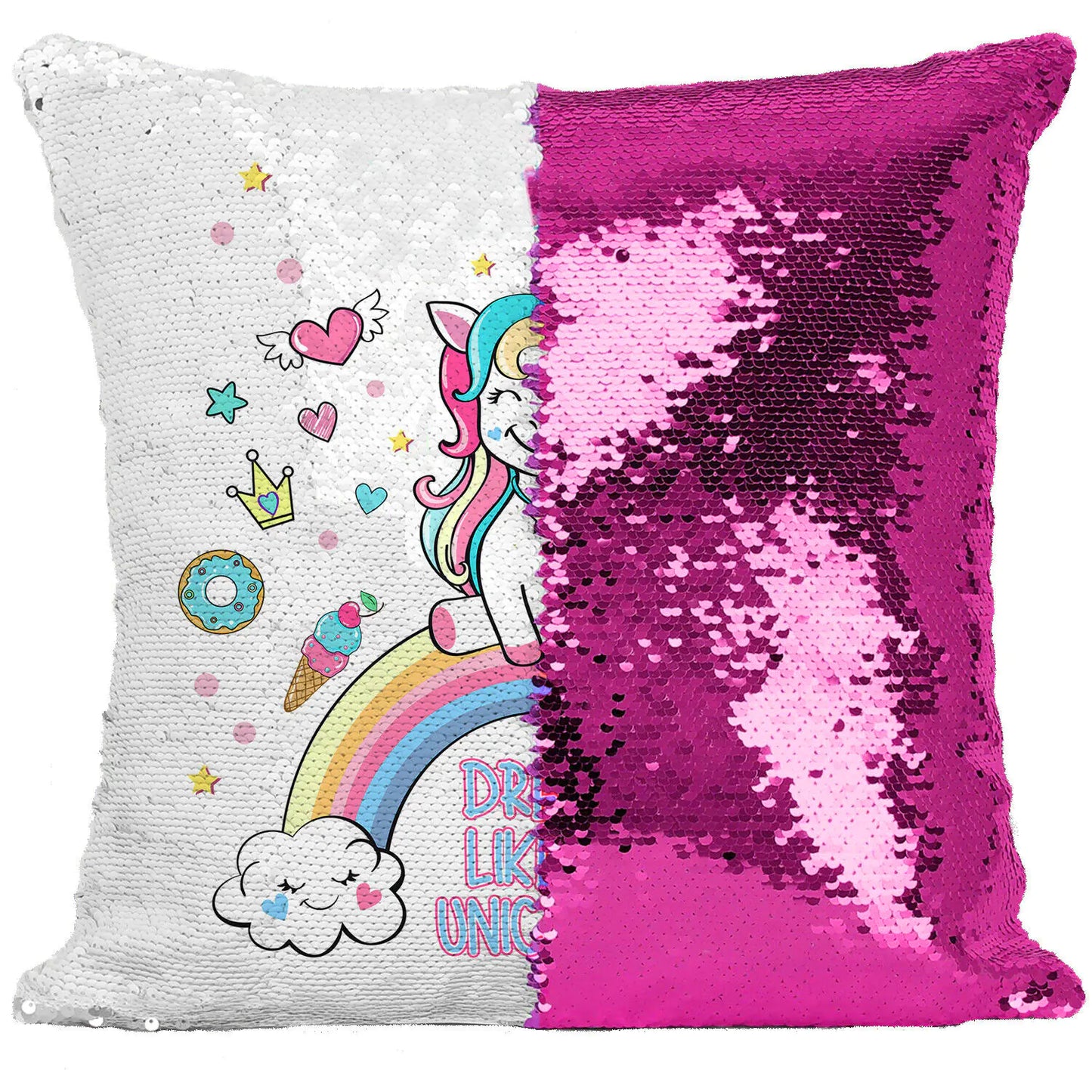 Funda de almohada con lentejuelas