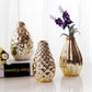 Golden decorative vase